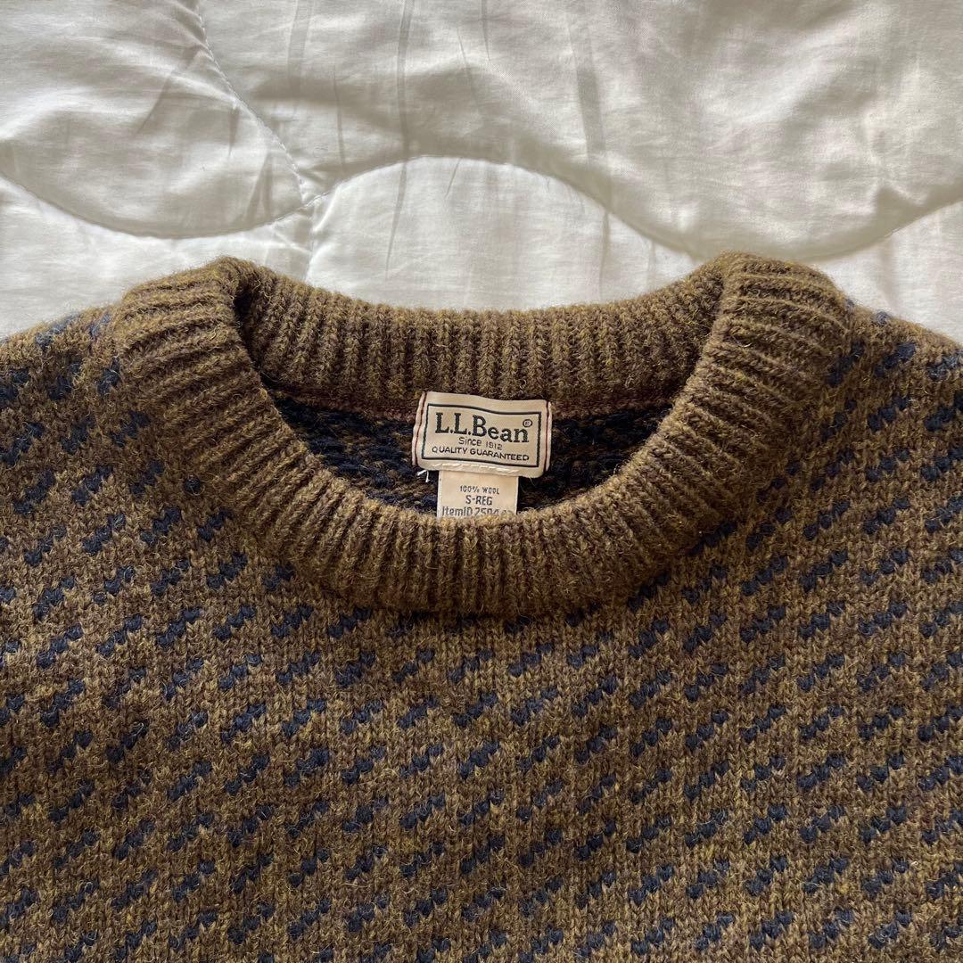 L.L.Bean バーズアイニット セーター Sサイズ