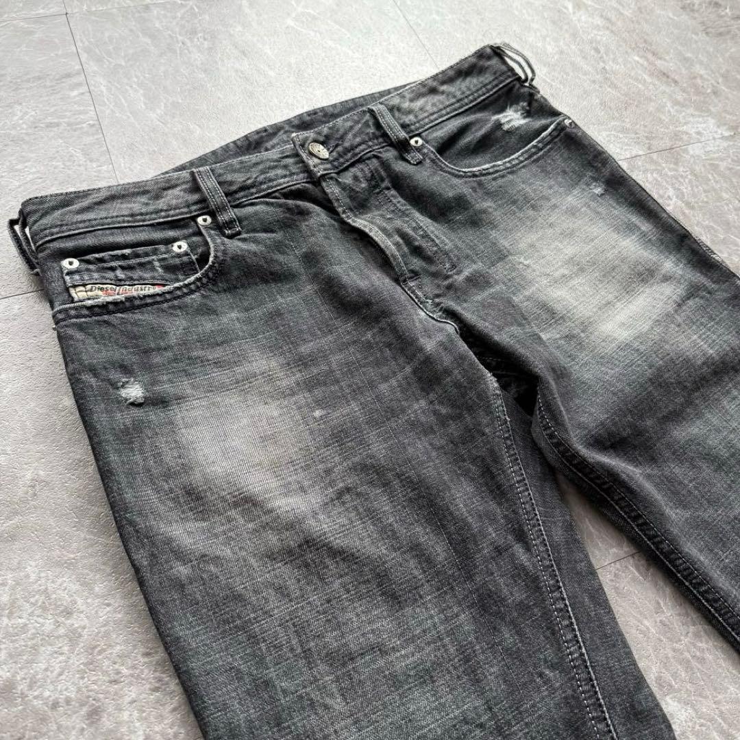 archive diesel black denim flare pants-お買い得の通販