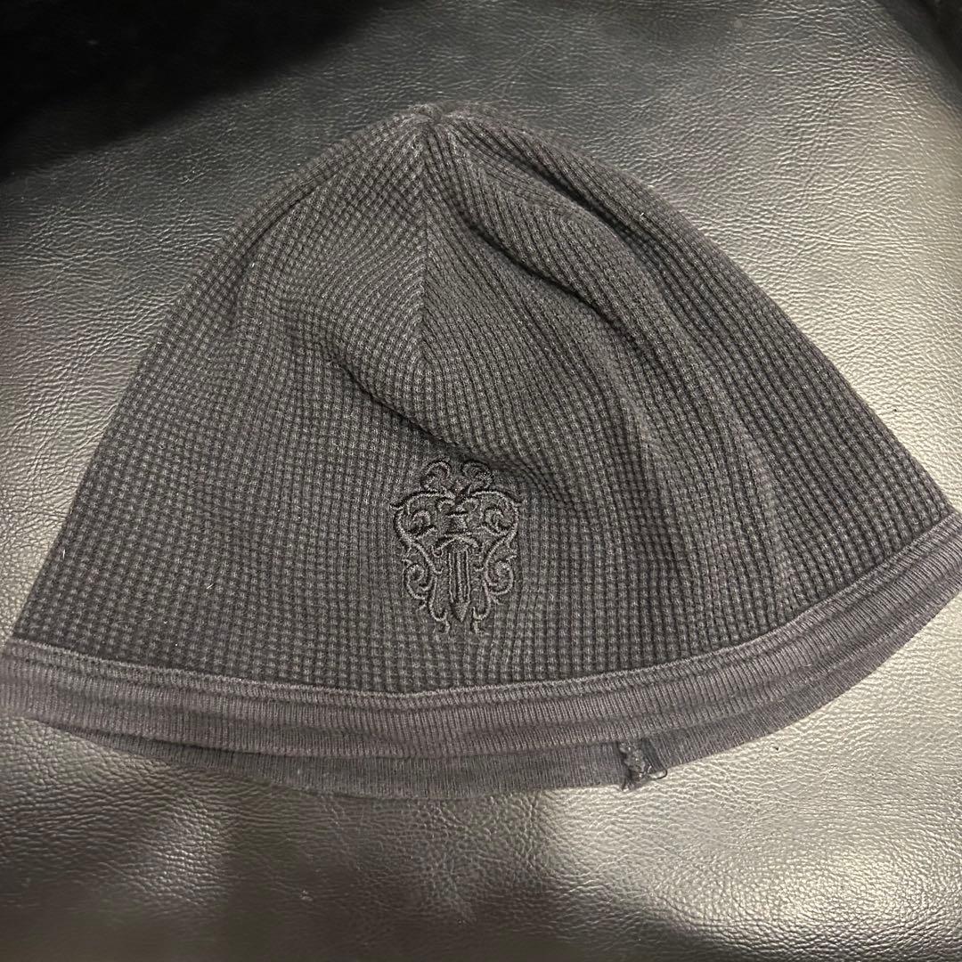 クロムハーツ　オールド ダガー ロゴ刺繍 サーマル ビーニー ニット帽 CHROME HEARTS（クロムハーツ） THERMAL BEANIE サーマルビーニー