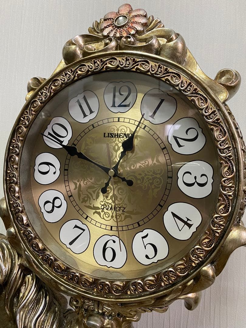 最終値下げ‼️*785 QUARTZ LISHENG 置き時計 馬の親子 - メルカリ