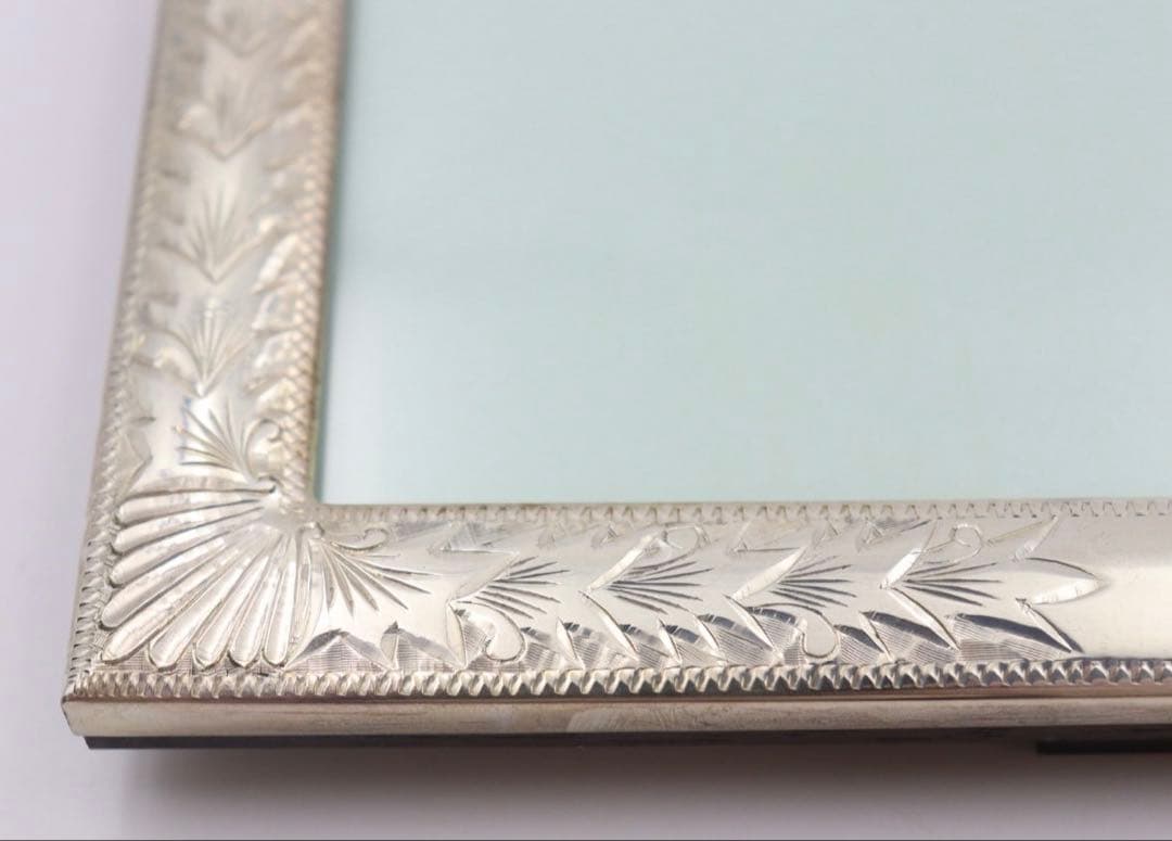 銀座ワコー WAKO 銀製フォトフレーム SILVER970 唐草模様 写真立て