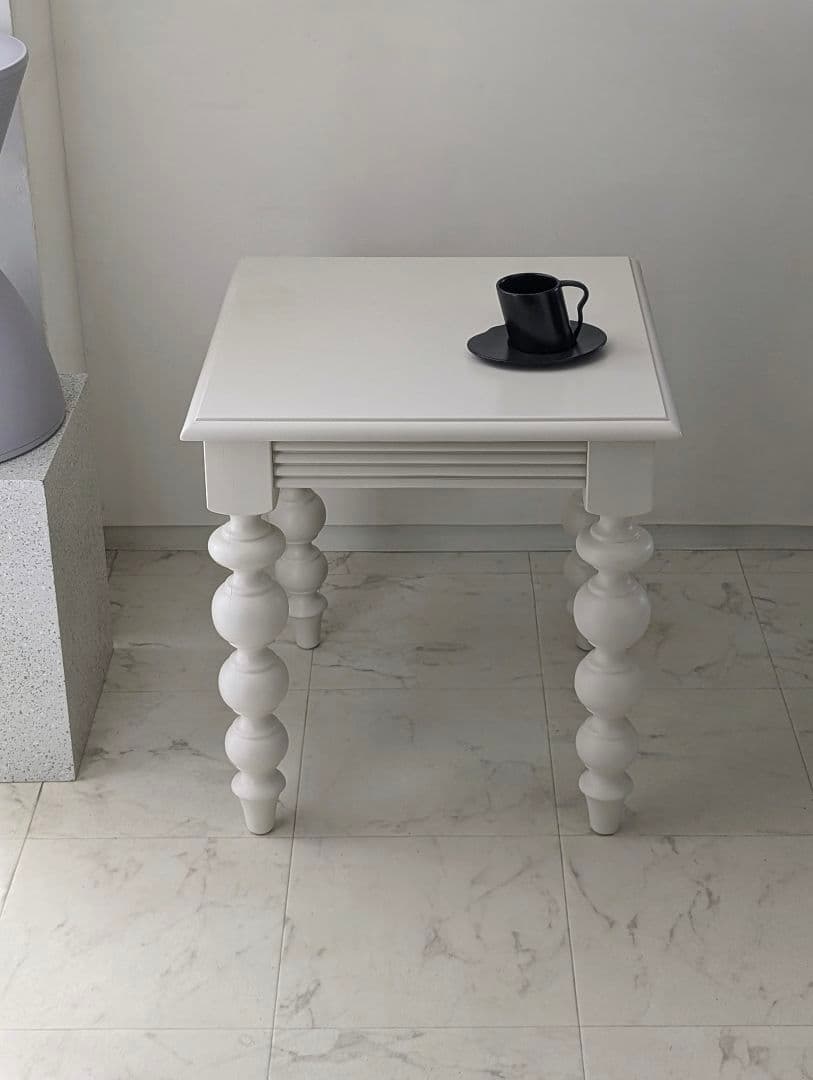 USED フレンチアンティークデザイン ミニ サイドテーブル マット