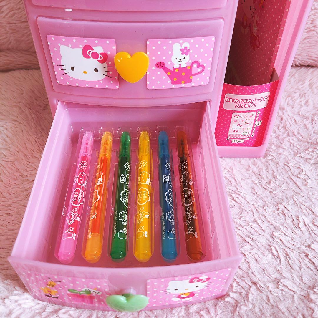 希少レア ハローキティ チェスト ステショナリーセット 平成レトロ