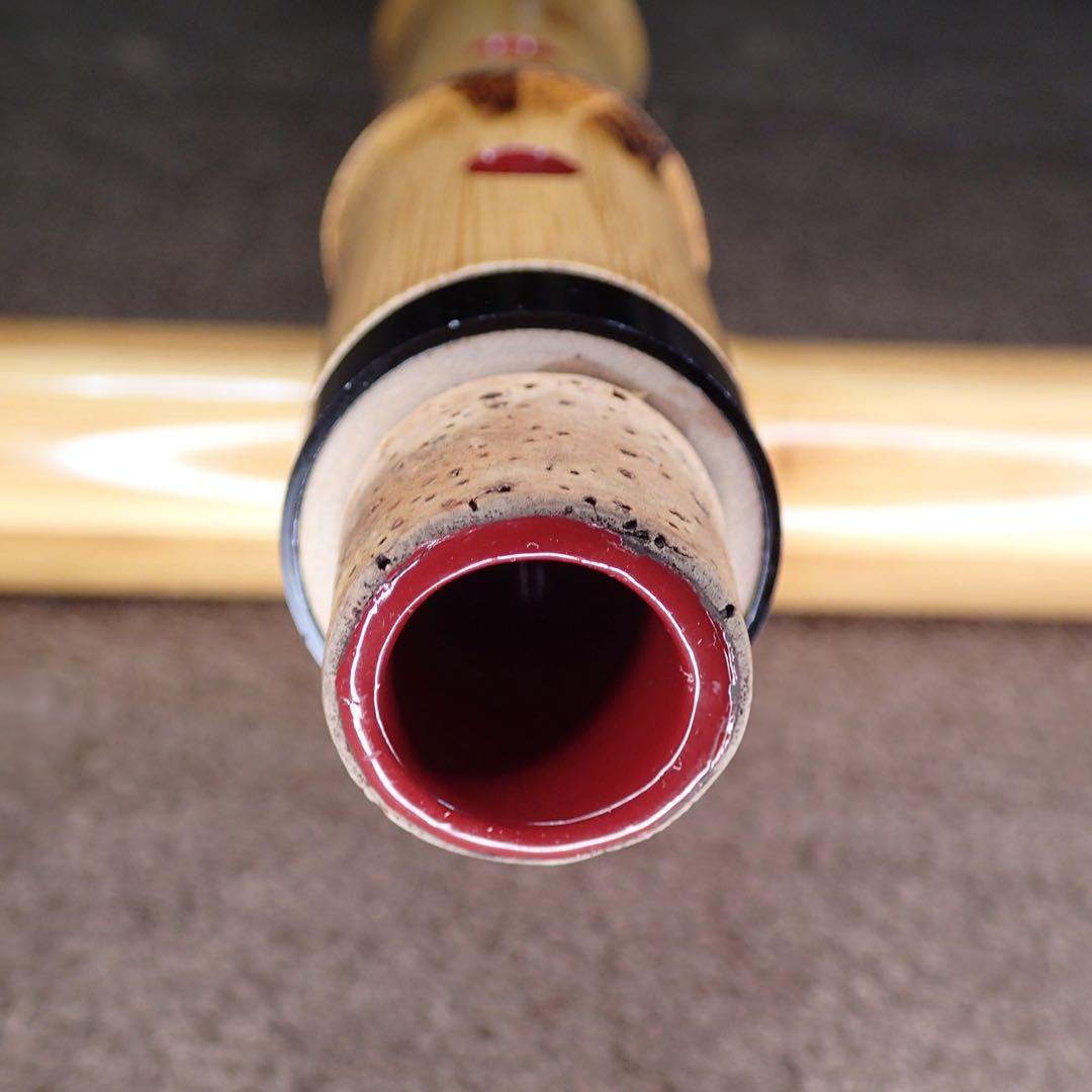 尺八 高級合竹曲管 蝴蝶 琴風調 二印 2尺1寸(正律管) - メルカリ