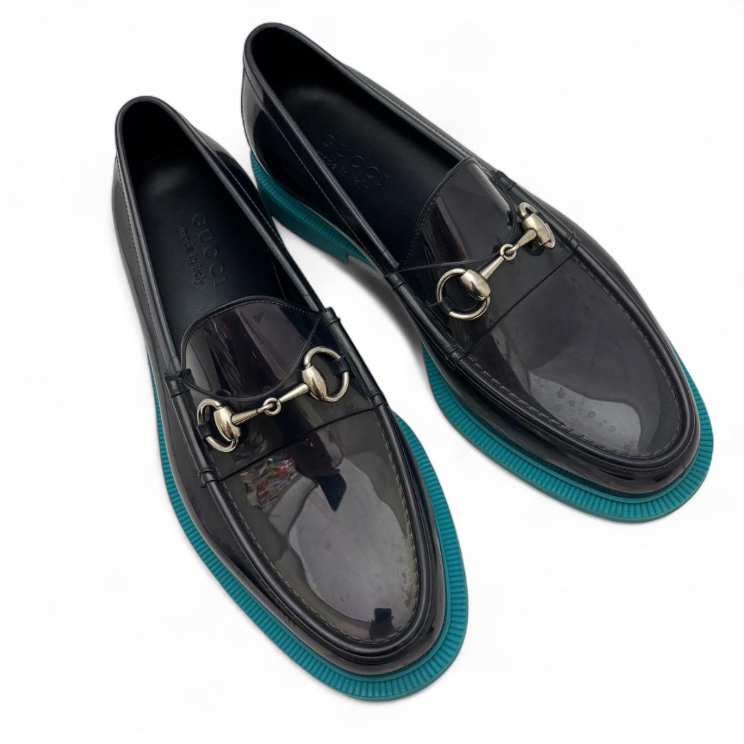 未使用】GUCCI ローファー レインシューズ 黒6GUCCI（グッチ） 刺繍