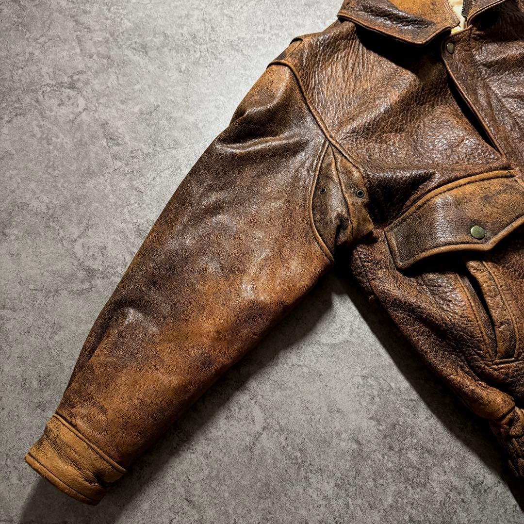 90s vintage】フライトジャケット G-1 A-2 シープスキン 短丈 - メルカリ