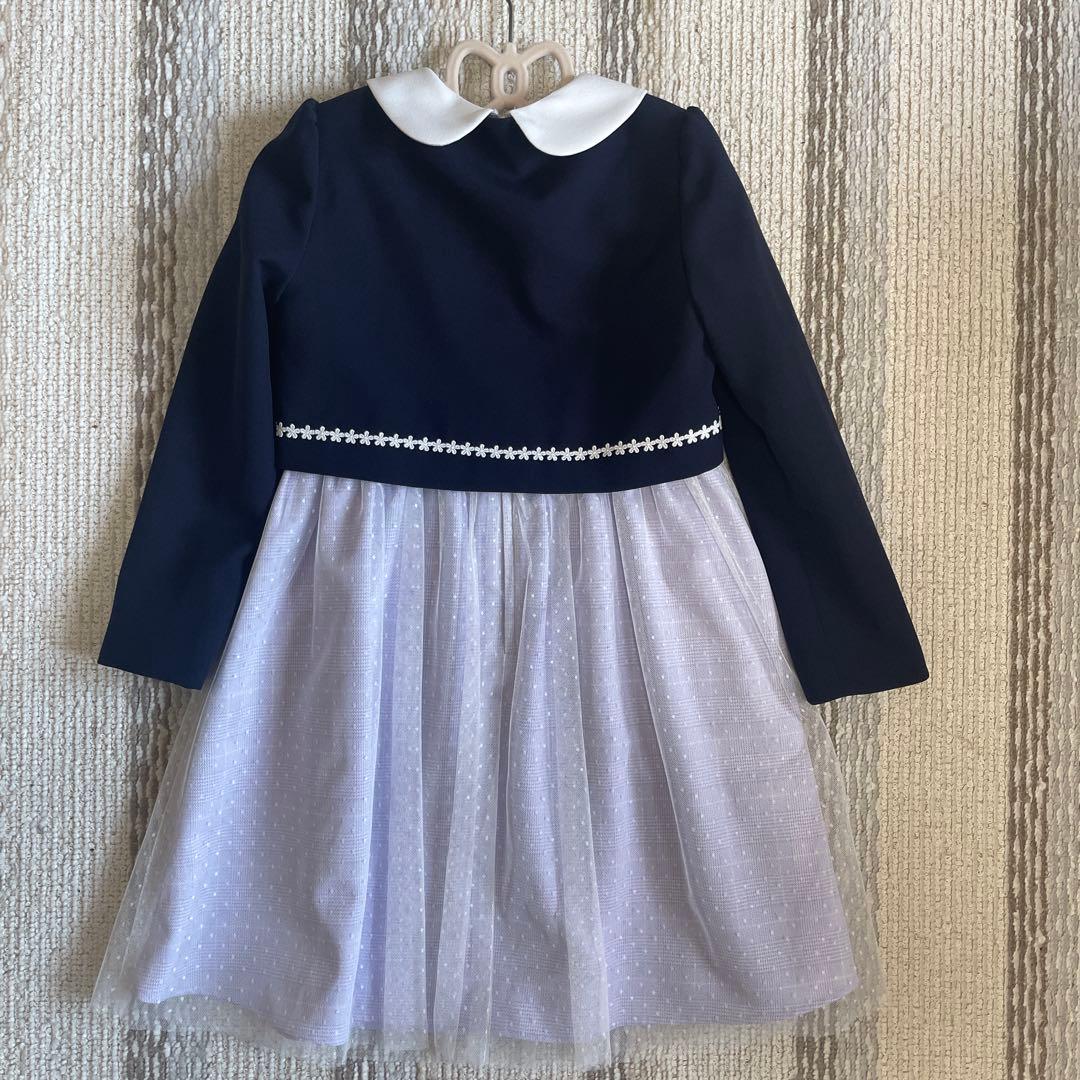 キャット】ネイビー ジャケット付きドレス 130サイズ フォーマル