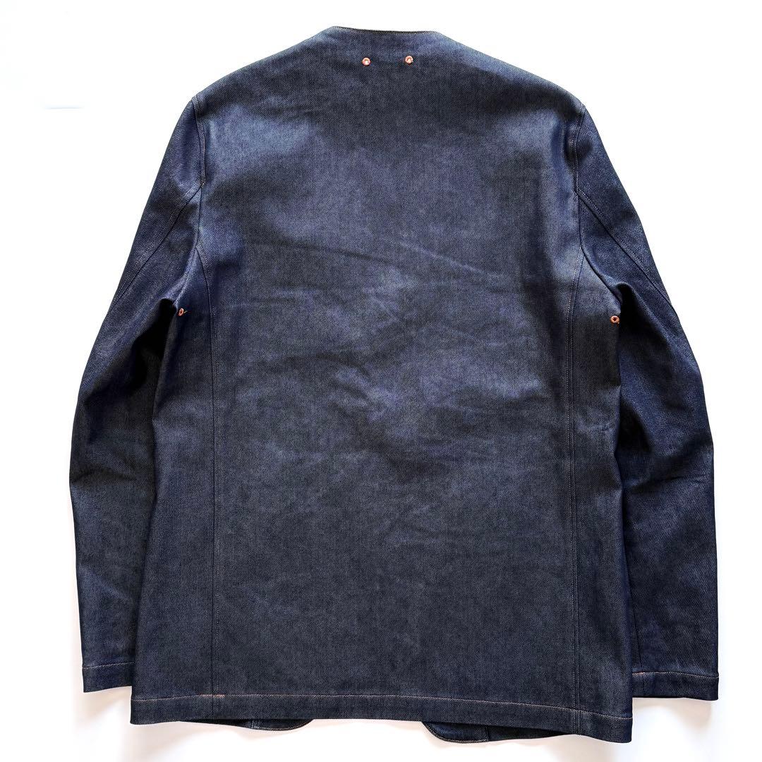 23SS】SOPHNET ソフネット ノーカラー デニムジャケット インディゴ