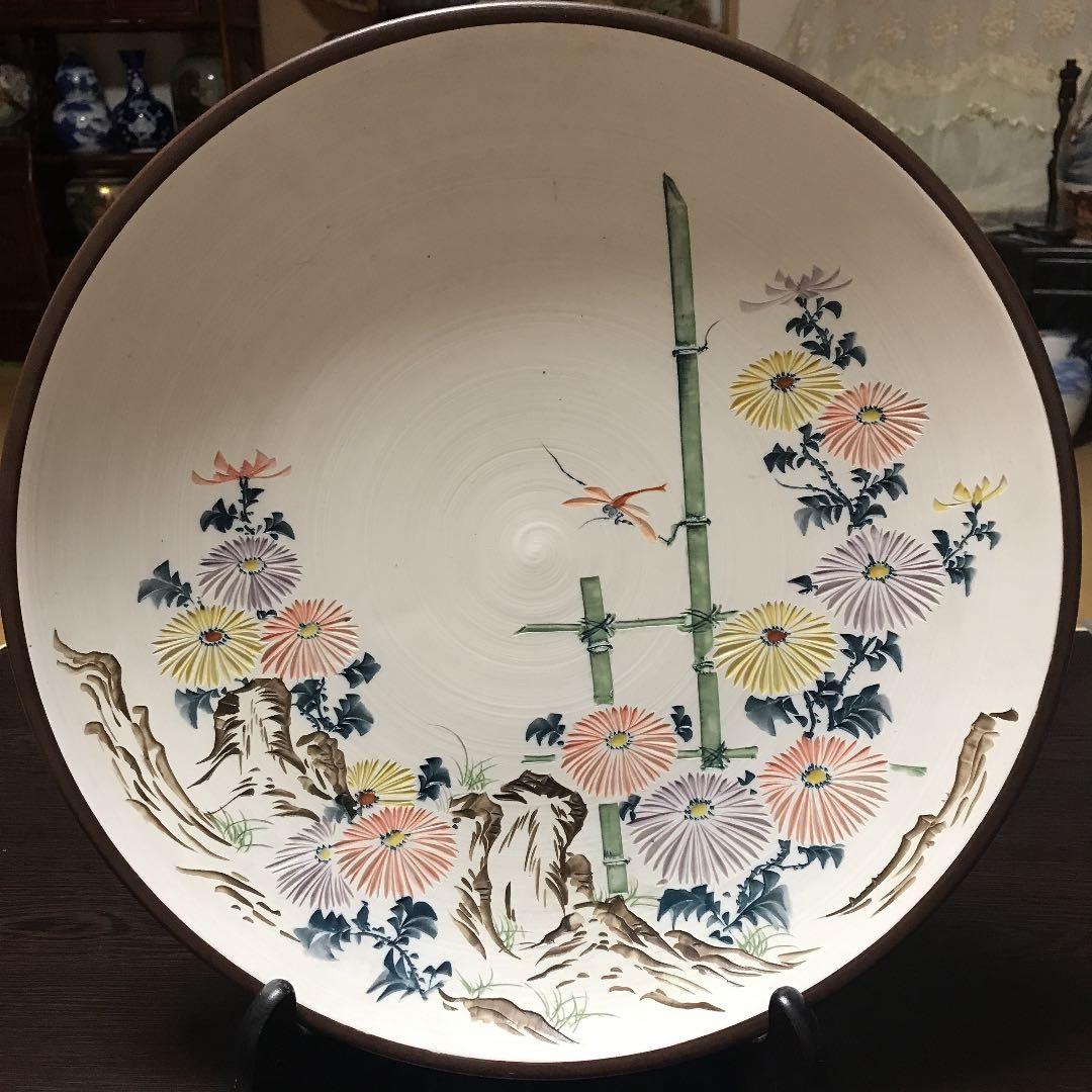 大相撲 「千代の富士 大乃国 双羽黒 北勝海」枡席土産皿 大判 大皿 和皿