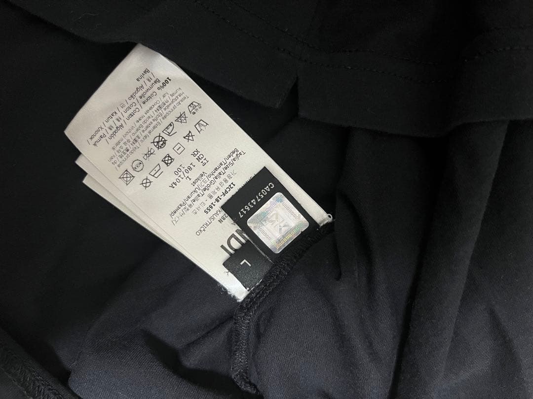 希少サイズ 朝倉未来選手着用 FENDI ロゴTシャツ ブラック Lサイズ