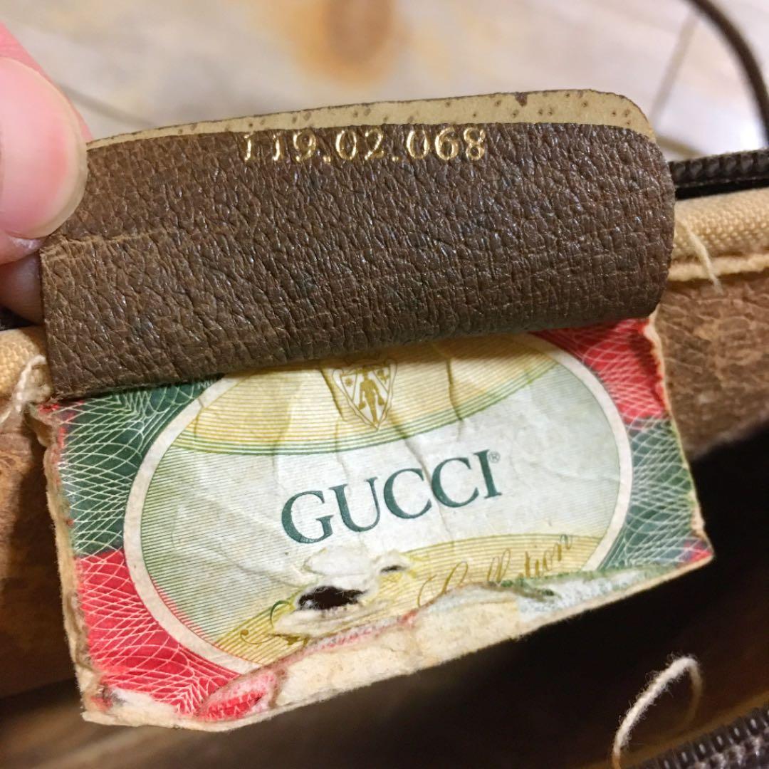 オールドグッチ GGスプリーム アクセコ 紙タグ ミニショルダーバッグ