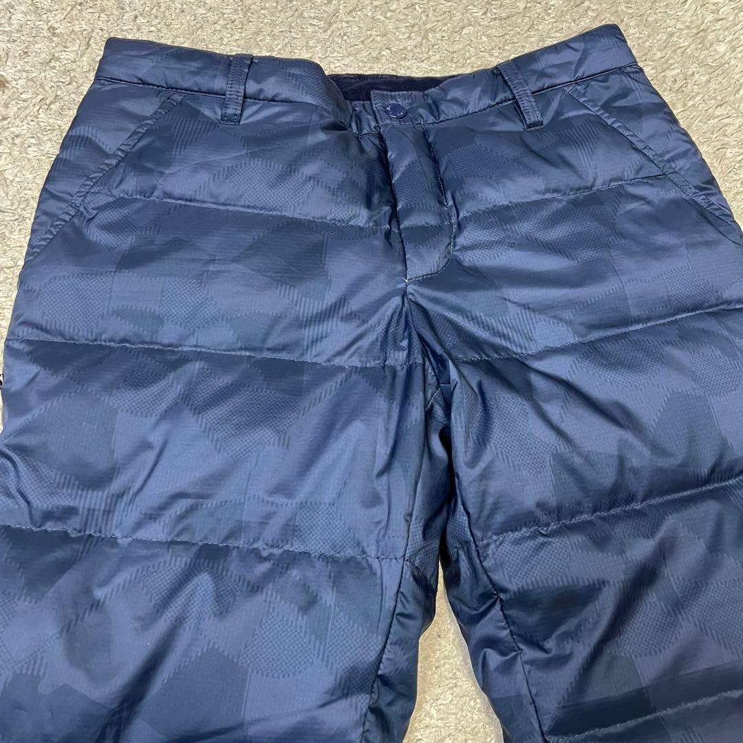 キャロウェイ 総柄 ダウン パンツ 冬用 ネイビー メンズ サイズS