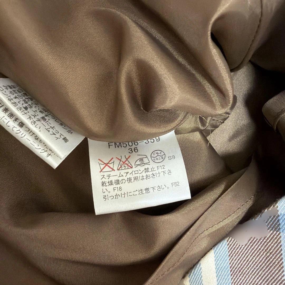 美品❗️】バーバリーブルーレーベル ワンピース ノバチェック ひざ丈