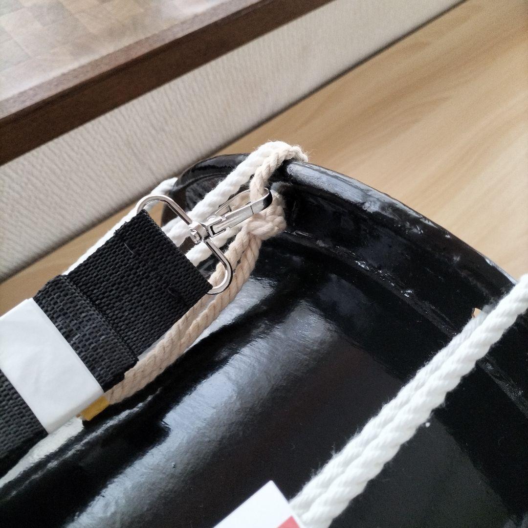 ミズキ様ご依頼商品」担ぎ太鼓 和太鼓 天然皮革 ストラップ付き 中古品