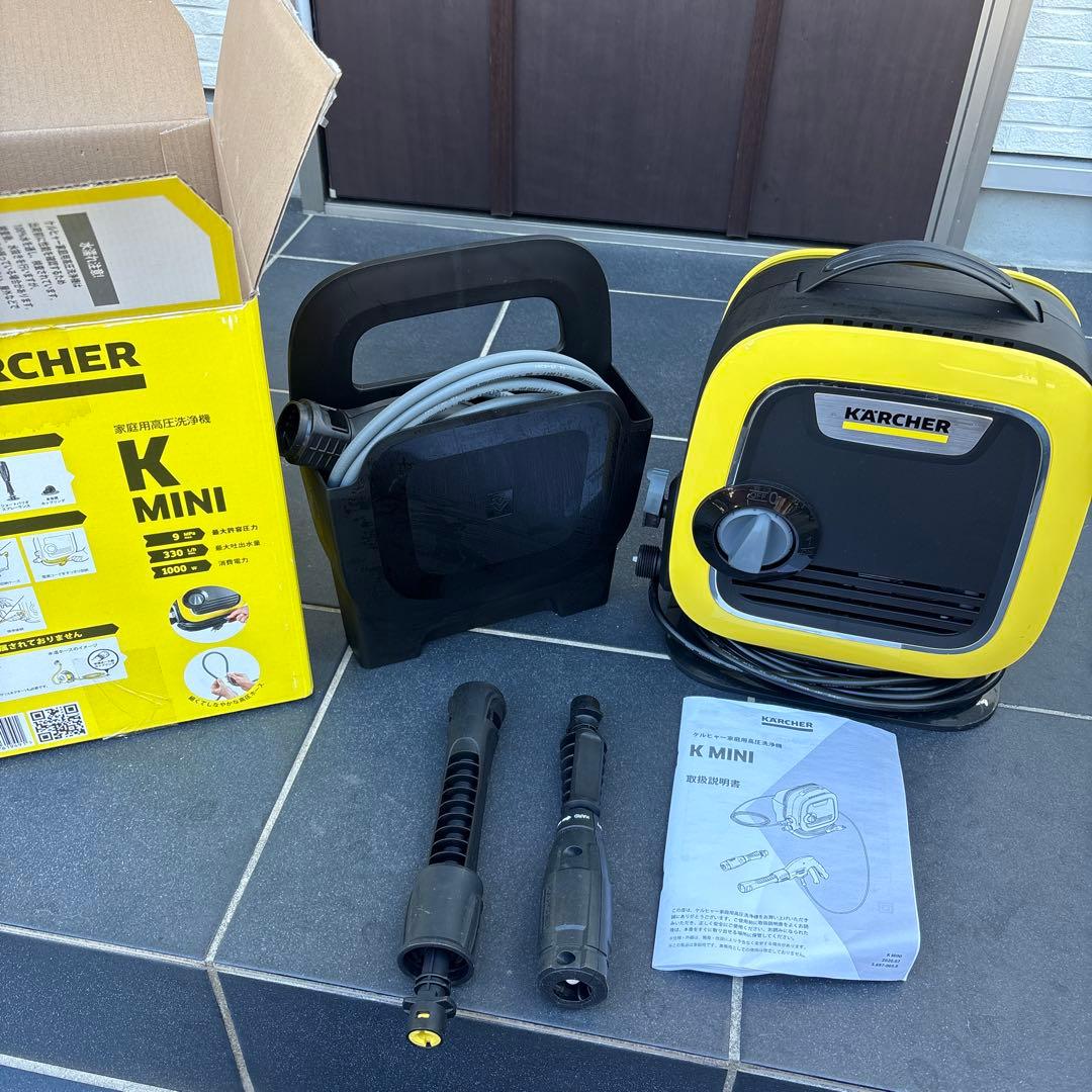 ケルヒャー　k MINI 美品　完動品 ケルヒャー（KARCHER） 【正規代理店】高圧洗浄機 K mini コンパクト
