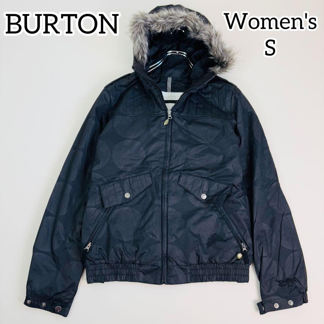 2540【美品】バートン スノボウェア レディース ジャケット ファー付 ドット BURTON バートン BURTON レディース スノーボード ウエア ジャケット