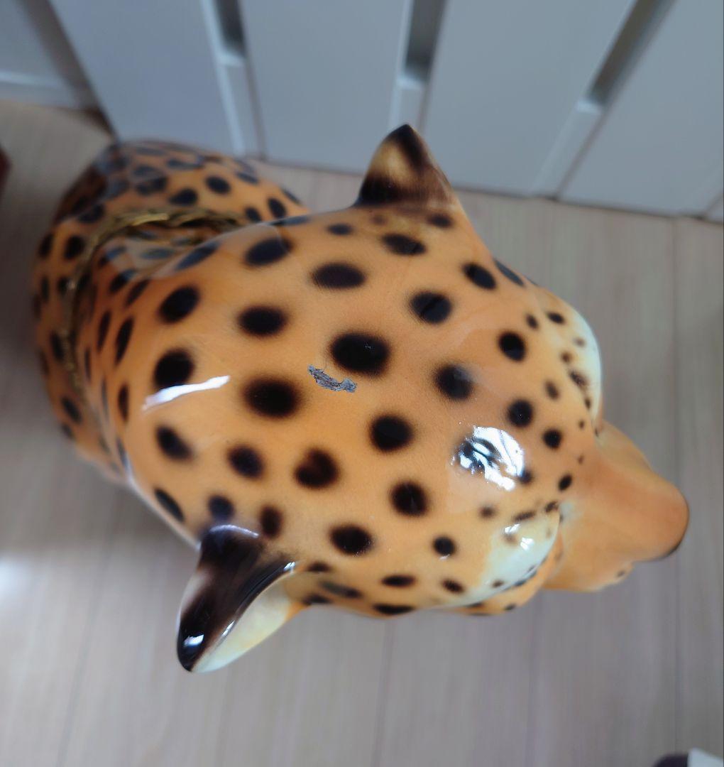 イタリア製 チーターの置き物 高さ約65cm インテリア オブジェ