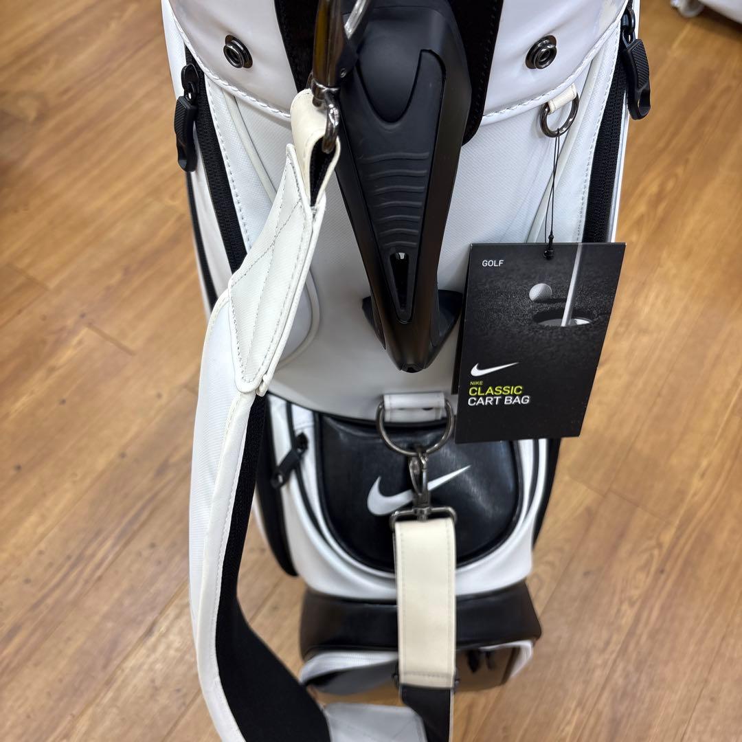 Nike Classic Cart Bag ホワイト/ブラック NIKE（ナイキ） ゴルフバッグ NIKE GOLF CLASSIC CART GOLF BAG Black