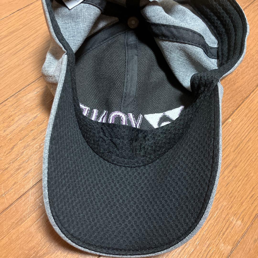 訳アリ】ヨネックスキャップ 数量限定 グレー× 紫ロゴ 天皇杯 オール