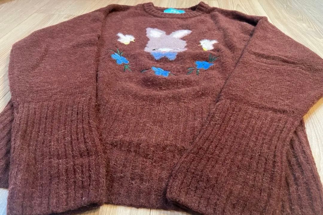 23AW ZARA×HARRY LAMBERT ラビットセーター Lサイズ - メルカリ