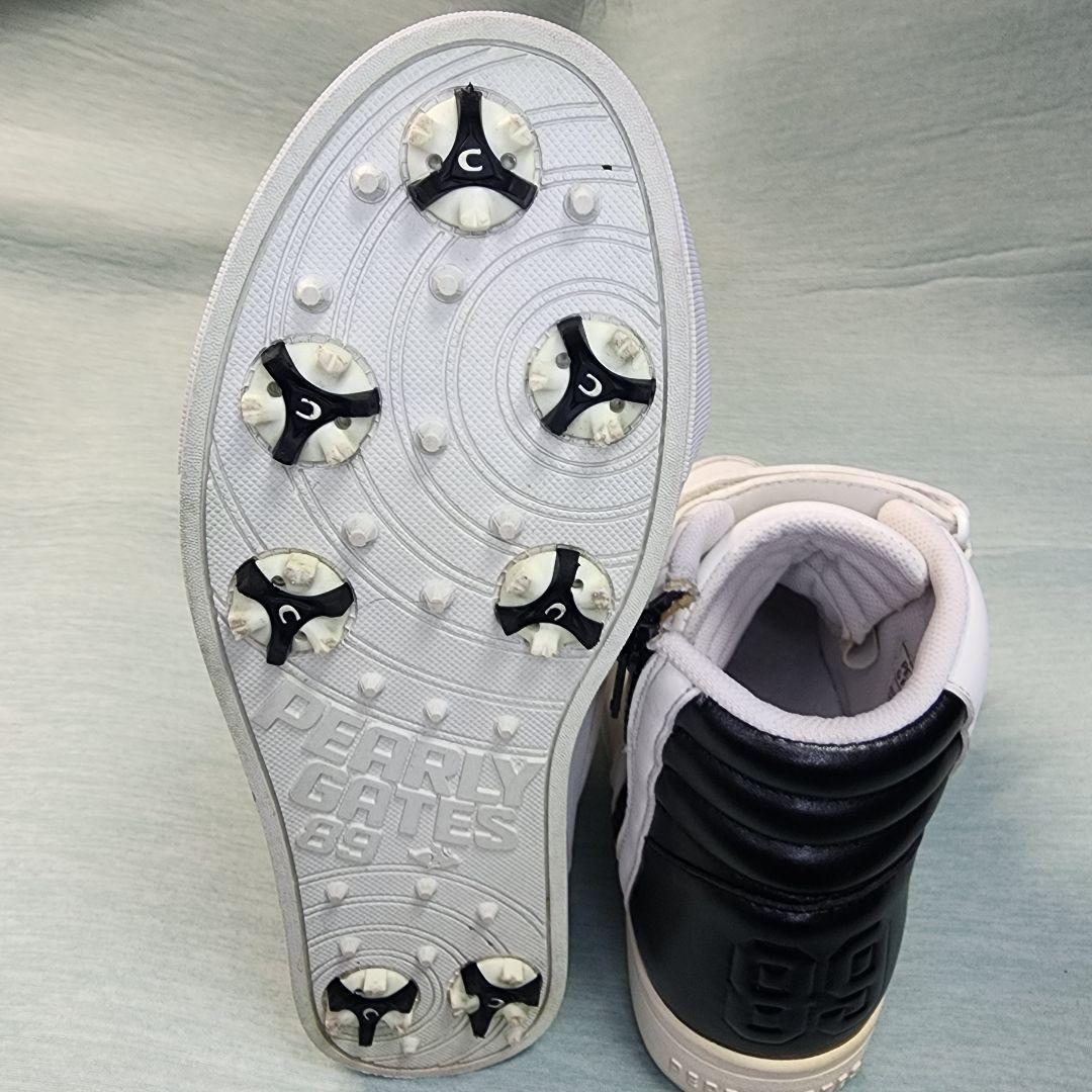 【美品】パーリーゲイツ ゴルフシューズ レディース ハイカット 23.5cm