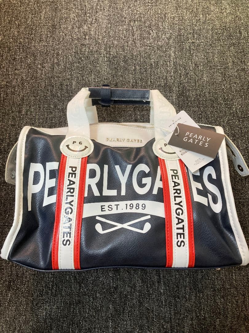 PEARLY GATES ゴルフトートバッグ ネイビー ゴルフ収納バッグ PEARLY GATES ゴルフバッグ ネイビー PEARLY GATES ゴルフバッグ