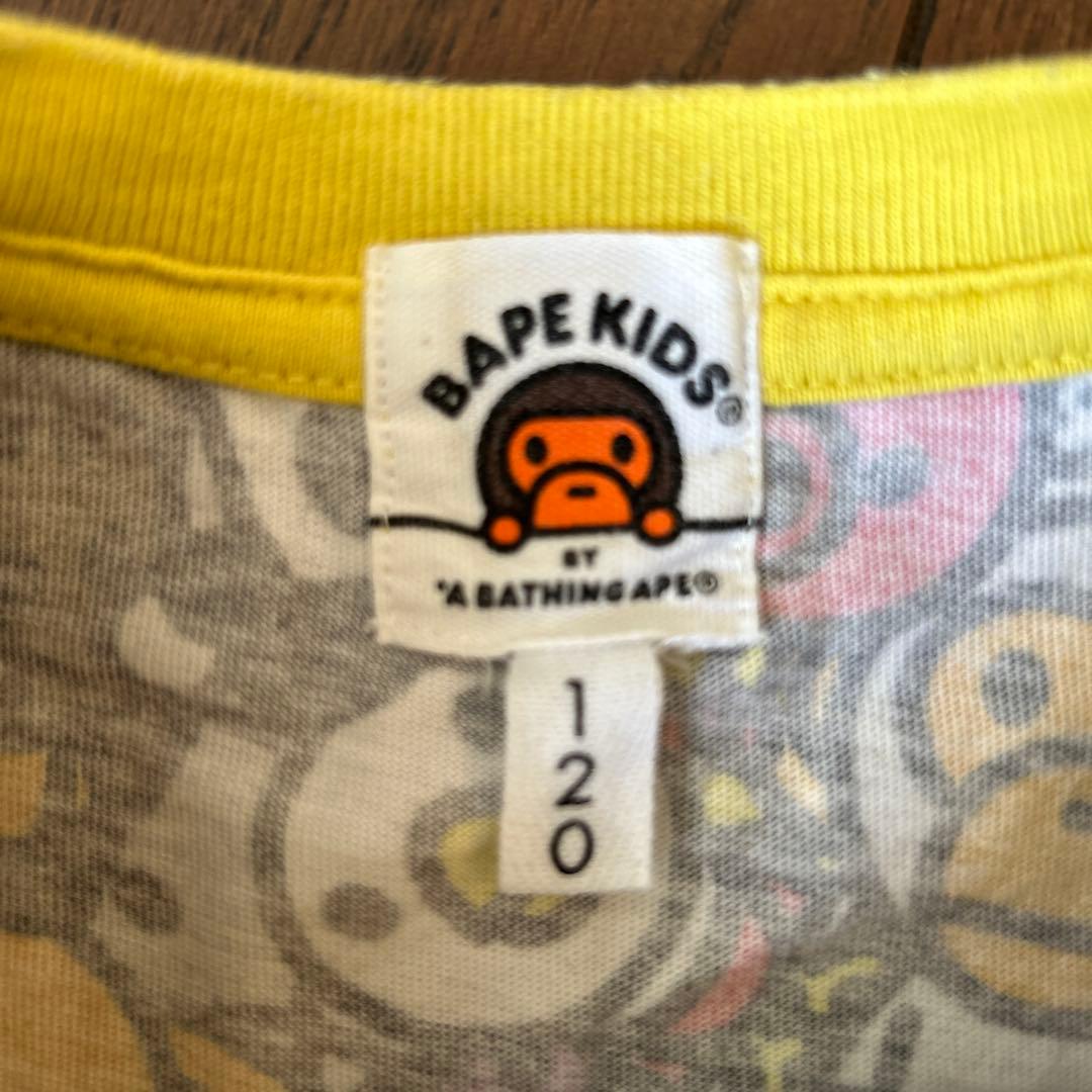 BAPE KIDS カラフルキャラクター Tシャツ120cm正規品 - メルカリ