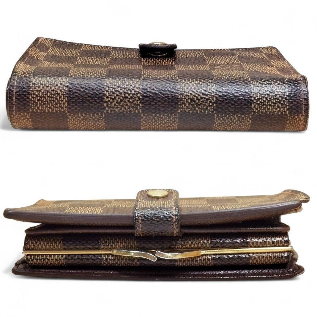 ✨美品✨ ルイヴィトン ダミエ ヴィエノワ がま口 二つ折り財布 正規品