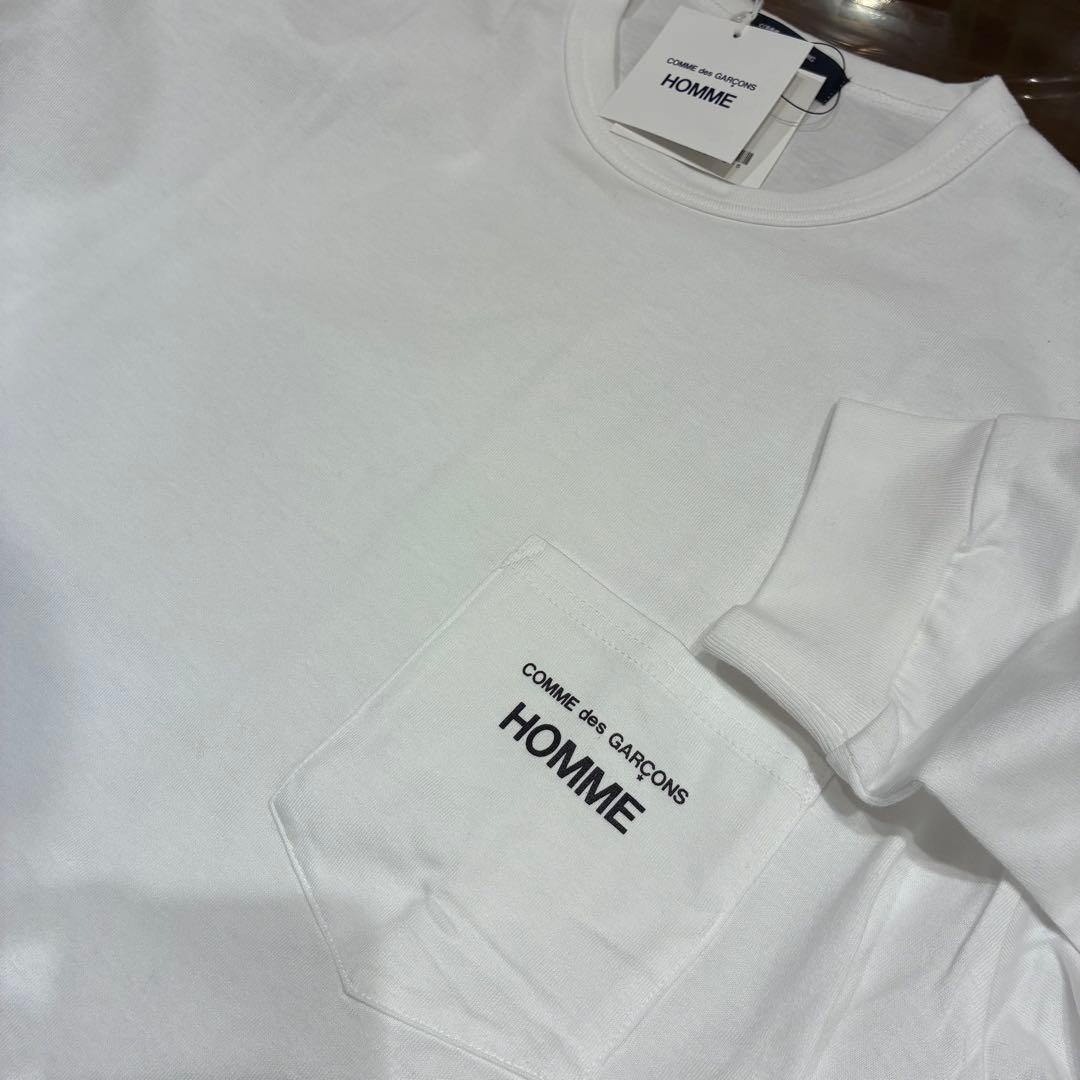 COMME des GARCONS HOMME コムデギャルソン　ロンT COMME des GARCONS HOMME コムデギャルソン オム 綿天竺 ロゴTシャツ