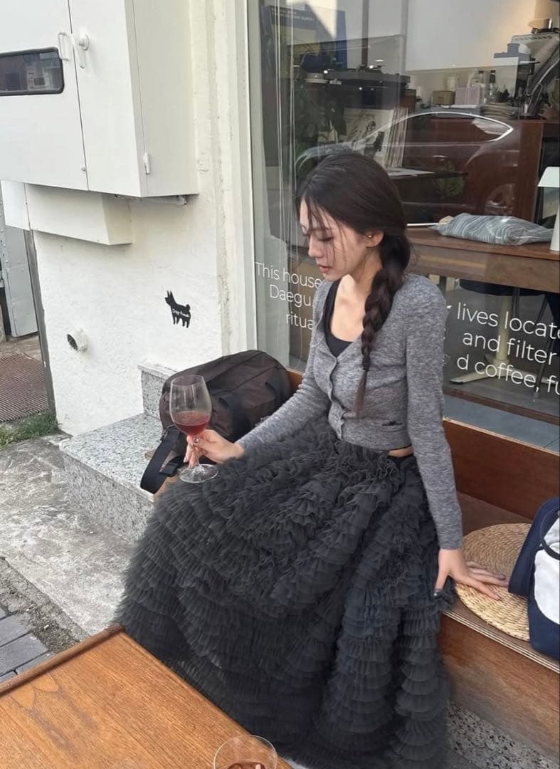 bibiy定番チュールスカート☆オンライン購入正規品☆thetoesacai