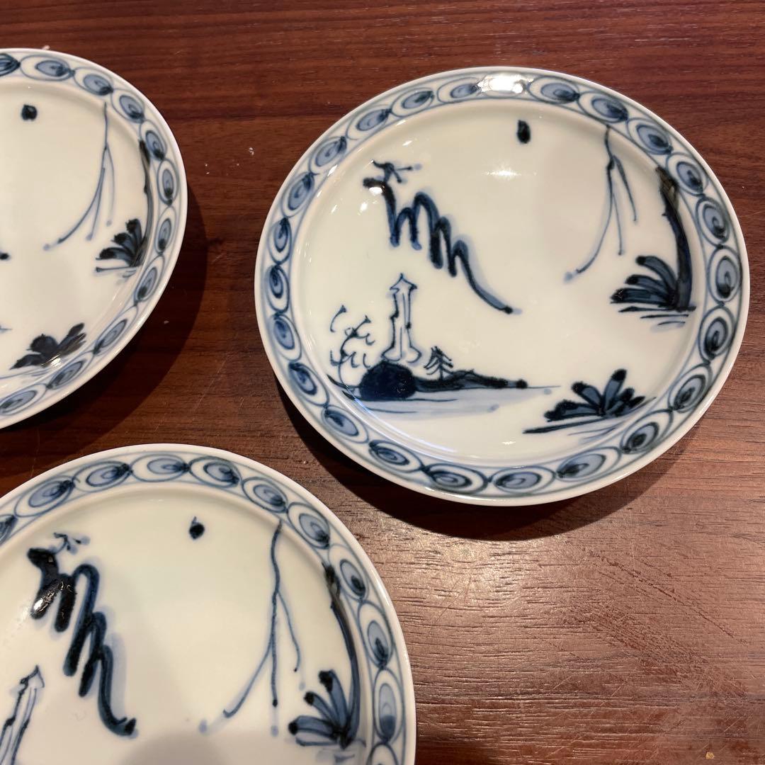 有田焼 其泉窯 古染山水 染付 絵皿 5客 - メルカリ