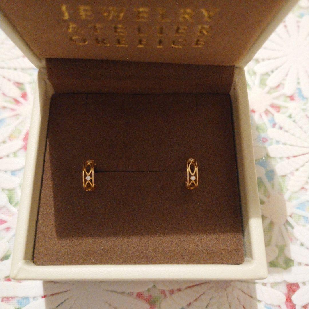 オレフィーチェ☆K18/Pt リズ ピアス - メルカリ