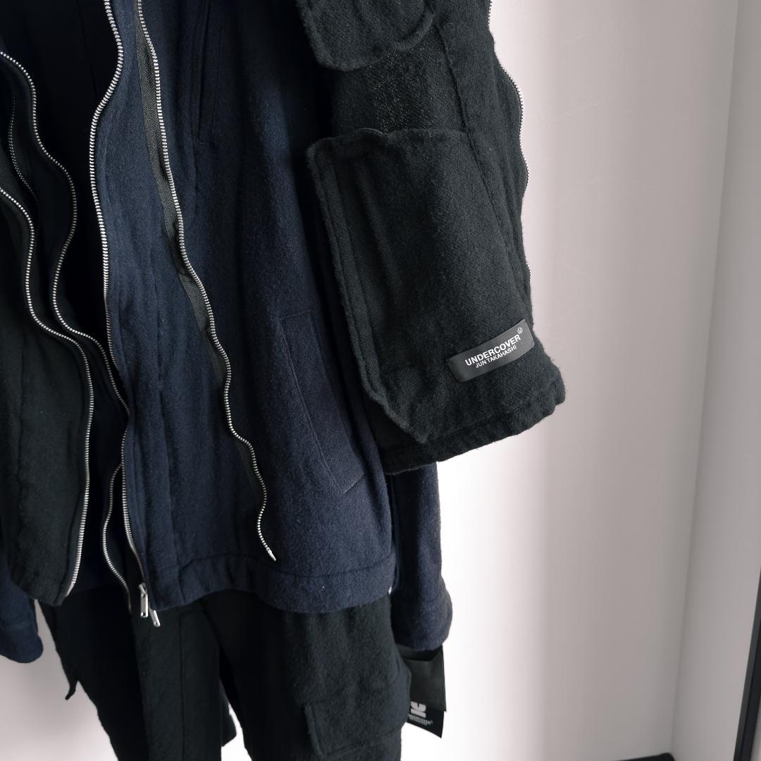 UNDERCOVER 21AW 縮絨レイヤードジップコート - メルカリ