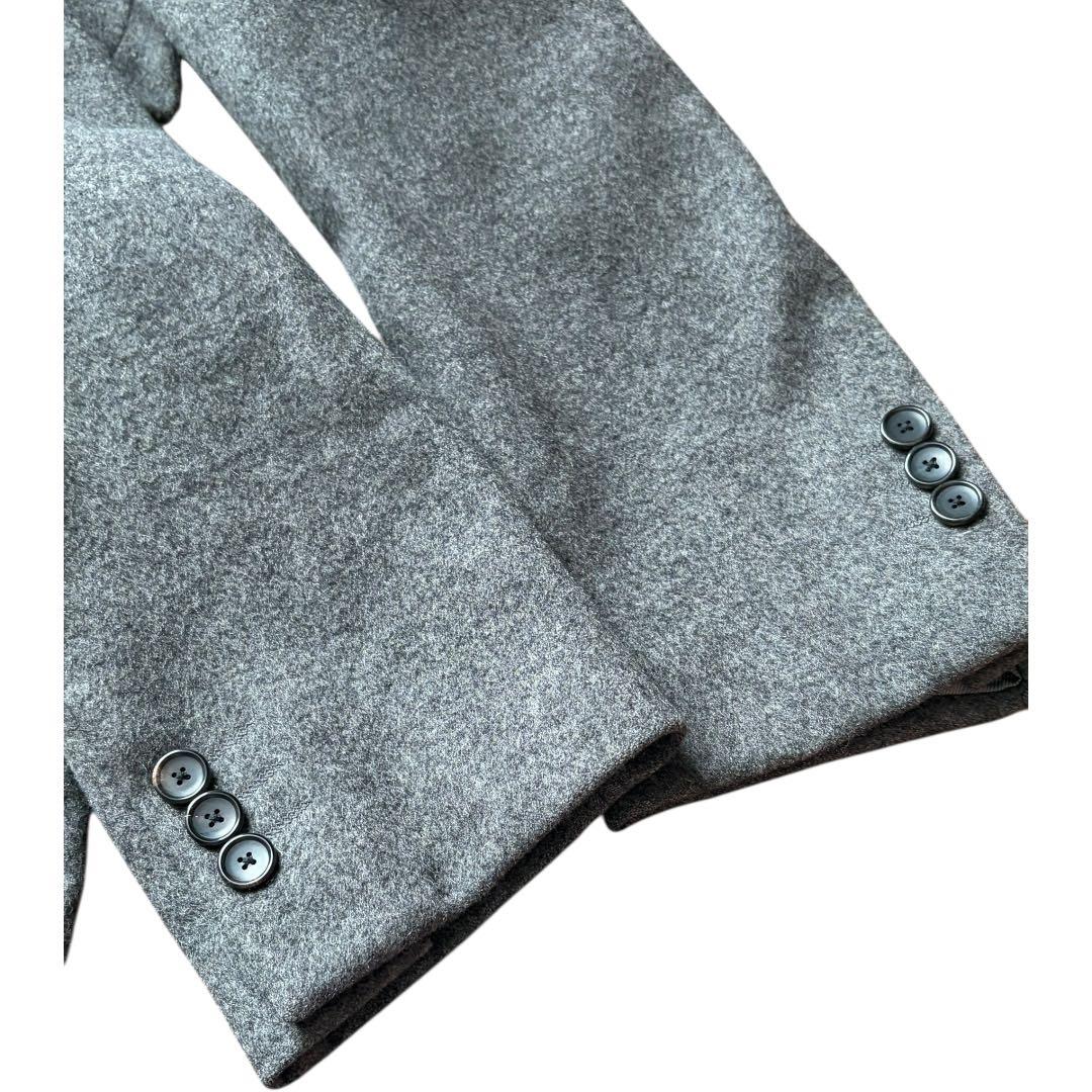カシミヤ混】エディフィス チェスターコート 段返り シングル L グレー