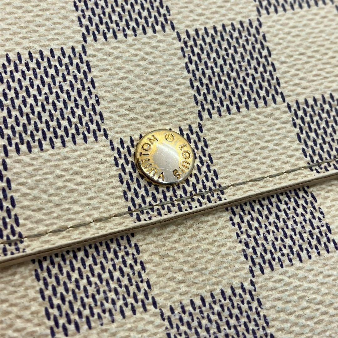 【sk/10.30/20】ルイヴィトンN61735 ポルトフォイユサラ アズール