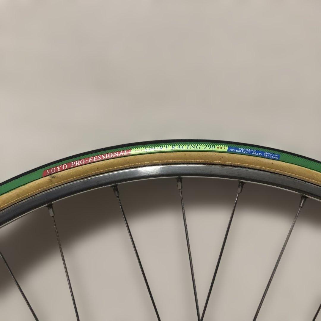 競輪 DURA-ACE HB-7600 完組ホイール 2本セット タイヤ付き