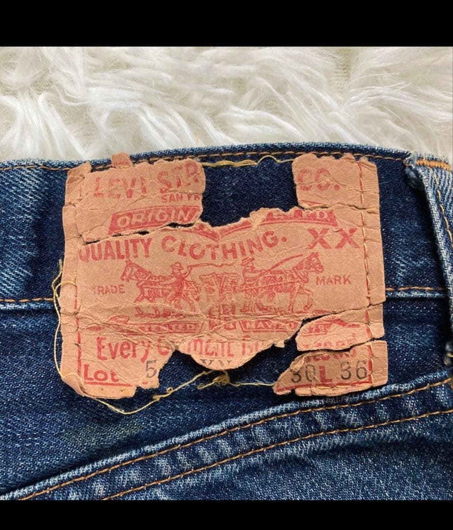 リーバイス501XX バレンシア 555 1955 ビックE 赤耳 アメリカ製 - メルカリ