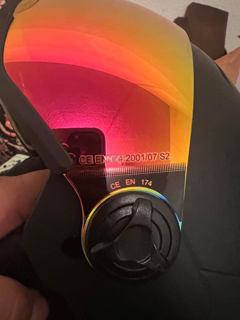 uvex ヘルメット マットブラック オレンジミラー uvex オレンジミラー