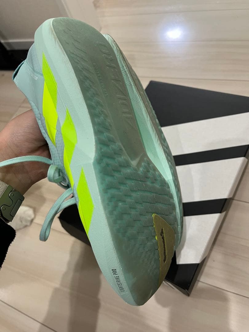 ADIZERO JAPAN 9 W 24.0cm ミント/イエロー