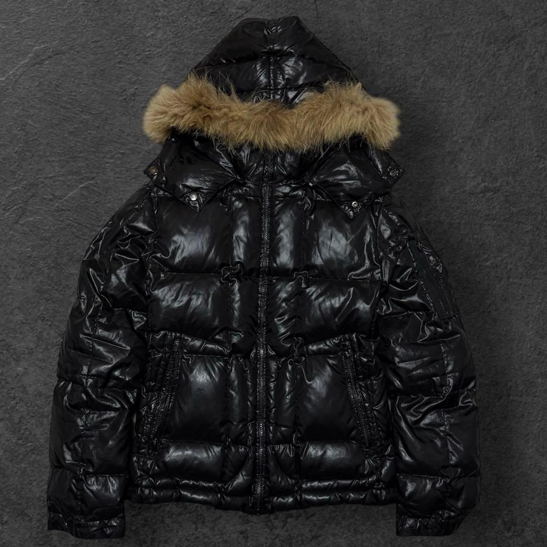 00's y2k 光沢 ファーダウンジャケット 平成 お兄系 ギャル男 archive