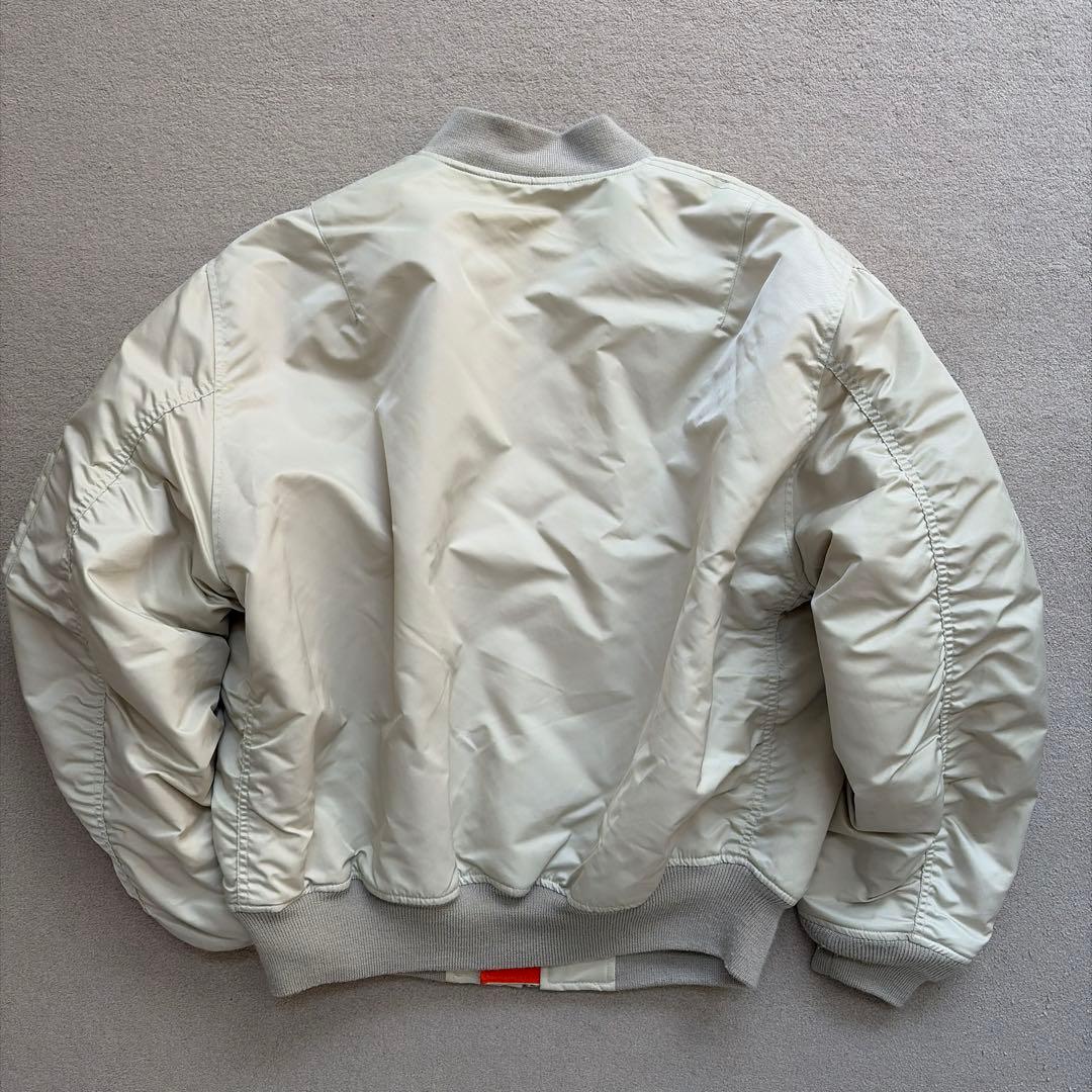 希少】OLD UNIQLO MA-1 ホワイト XL 短丈 ワイドシルエット - メルカリ