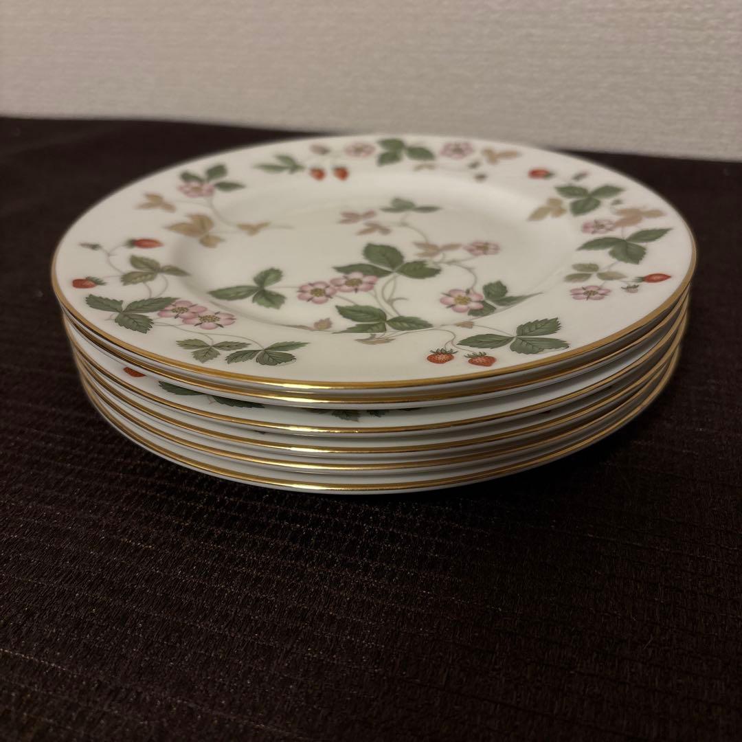 ウェッジウッド　ワイルドストロベリー　デザートプレート　17.5cm