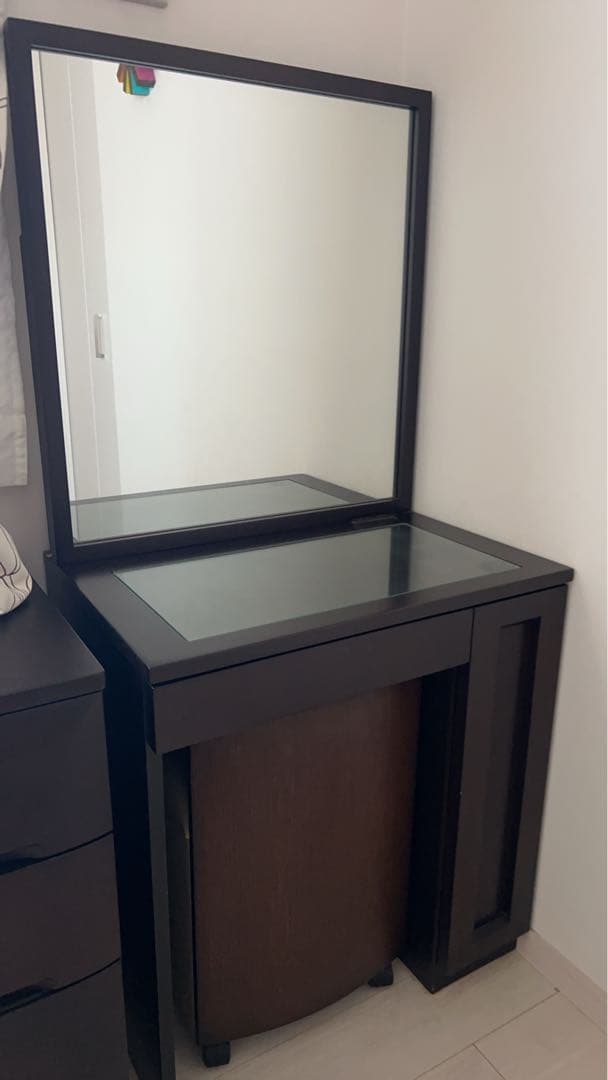 mi.m 大塚家具　ドレッサー（鏡台）　ダークブラウン mi.m 大塚家具 ドレッサー（鏡台） ダークブラウン mi.m 大塚家具