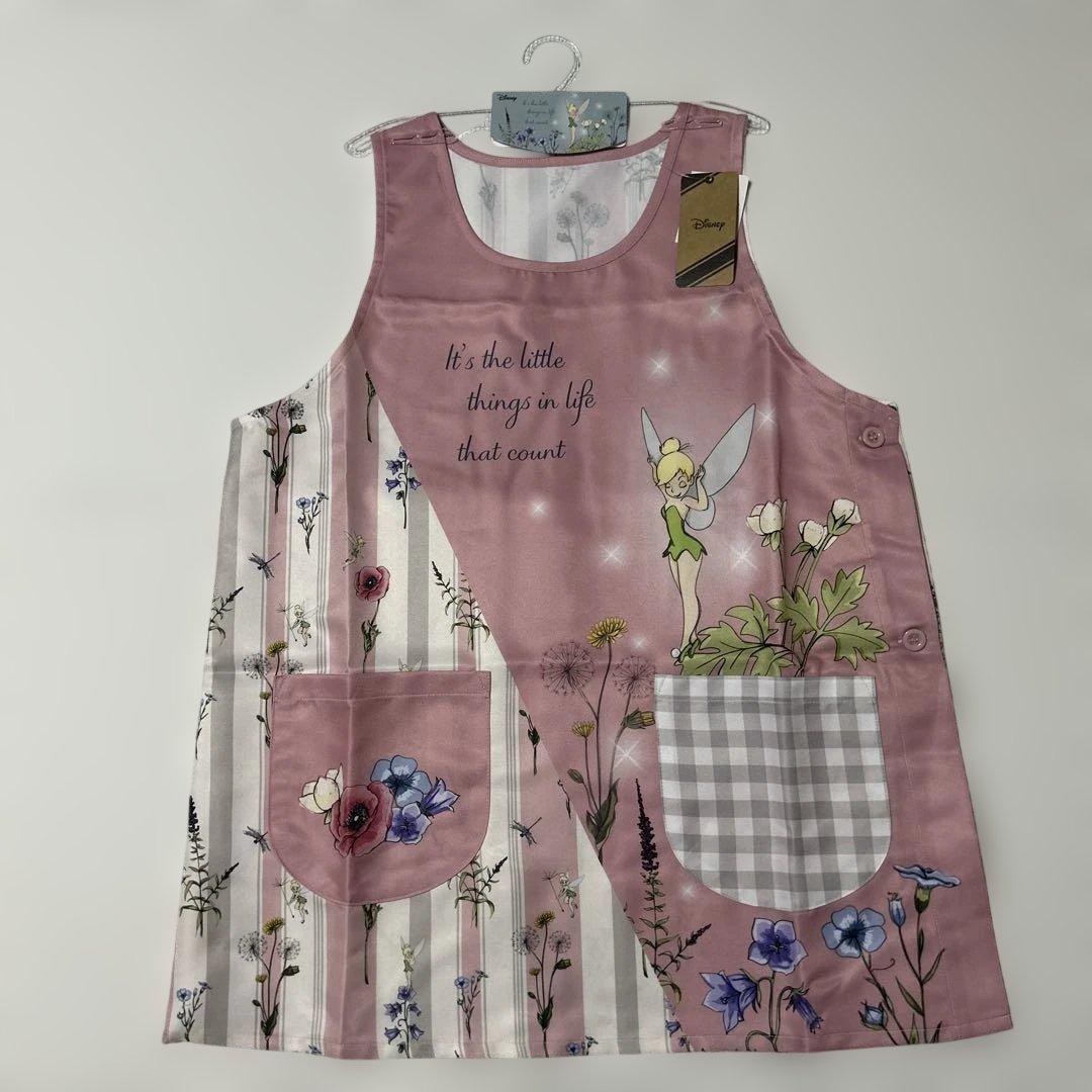 ティンカーベル ピンク ディズニー保育士エプロン フリーサイズ 新品未
