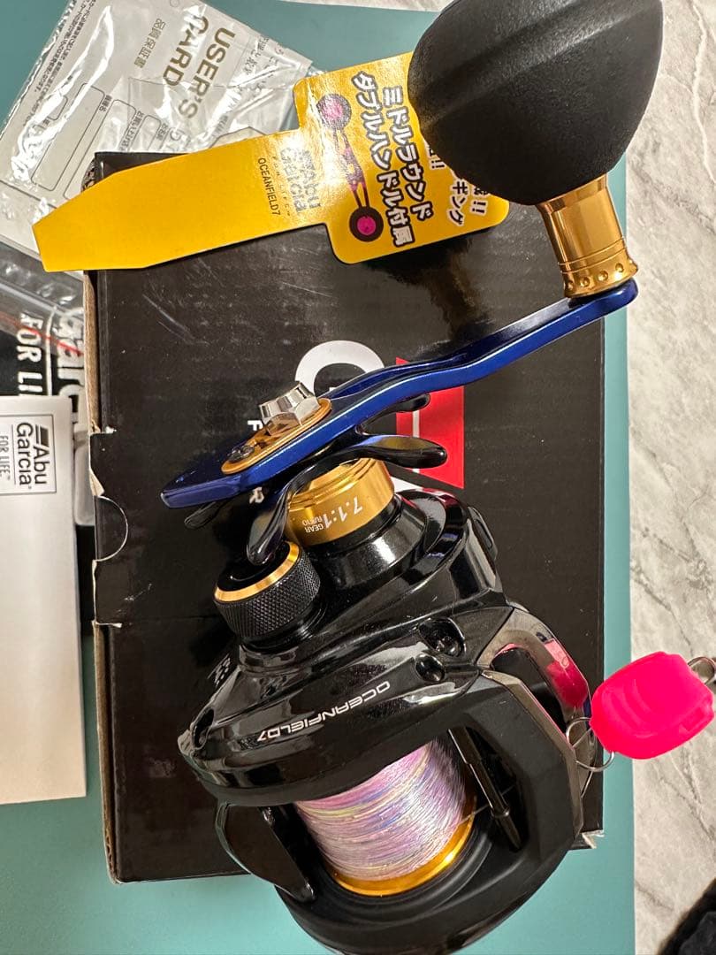 美品】Abu Garciaアブガルシア オーシャンフィールド7 L(左巻)中古