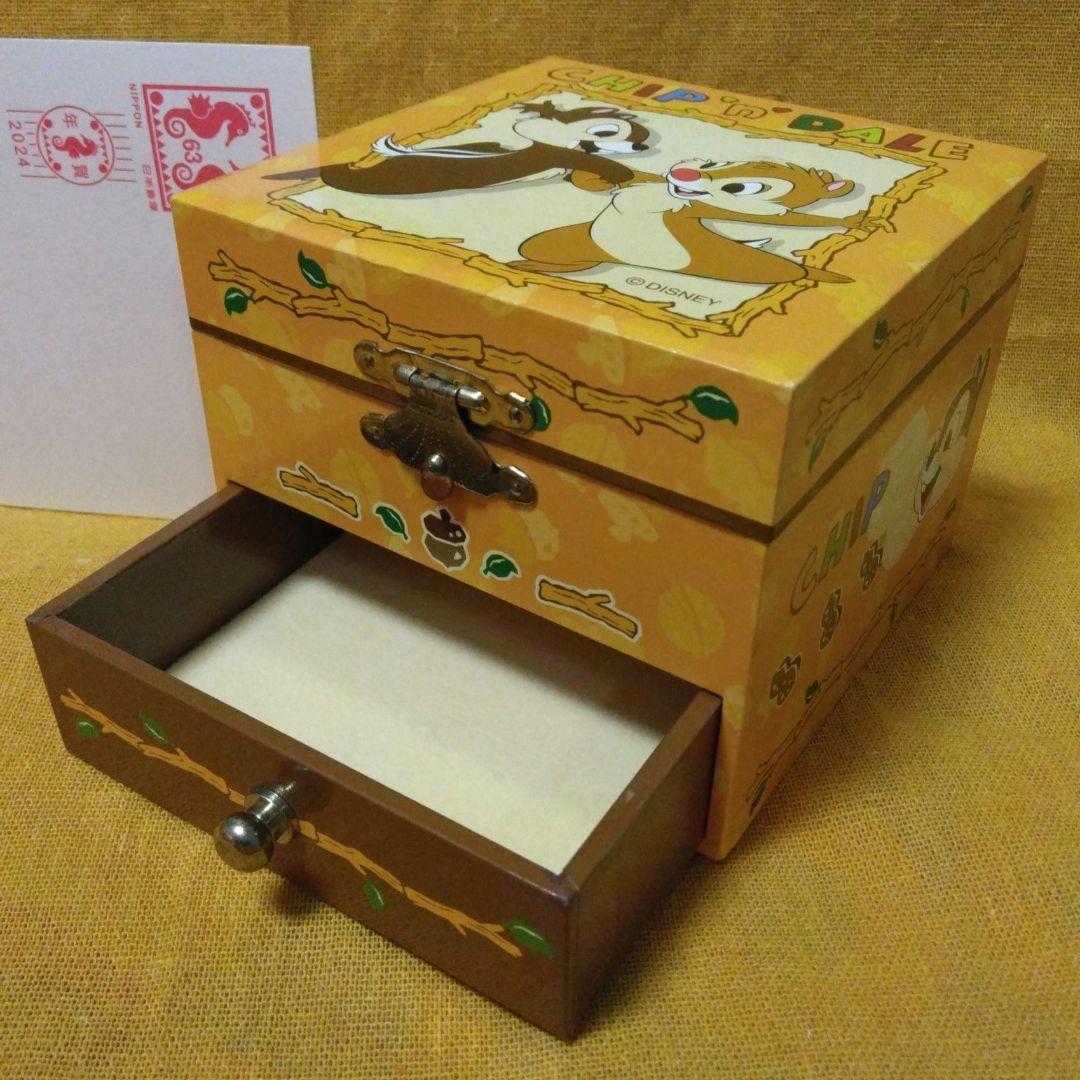 希少 加藤工芸 ミニオルゴール チップ & デール イッツアスモールワールド