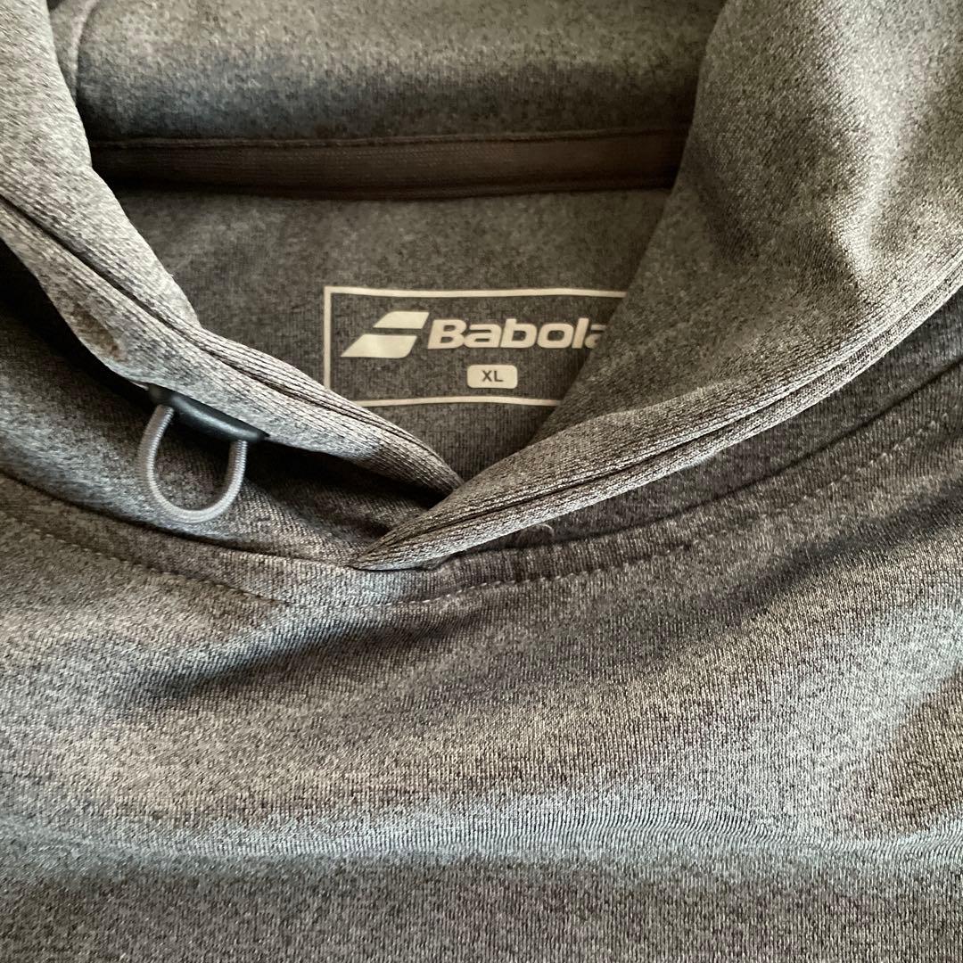 Babolat フード付きスウェットシャツ XL グレー - メルカリ