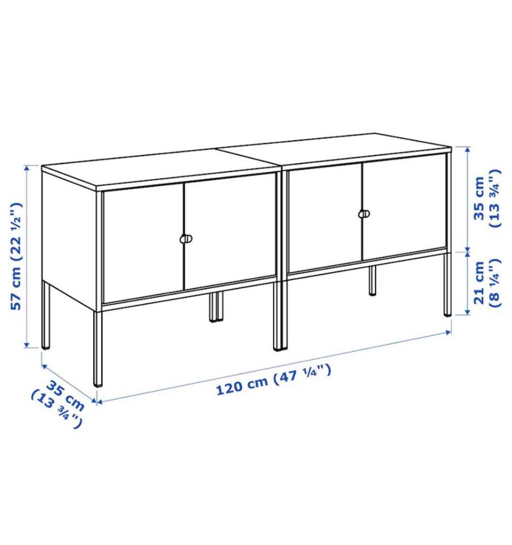 ☆IKEA イケア LIXHULT リックスフルトキャビネット 2台セット - メルカリ