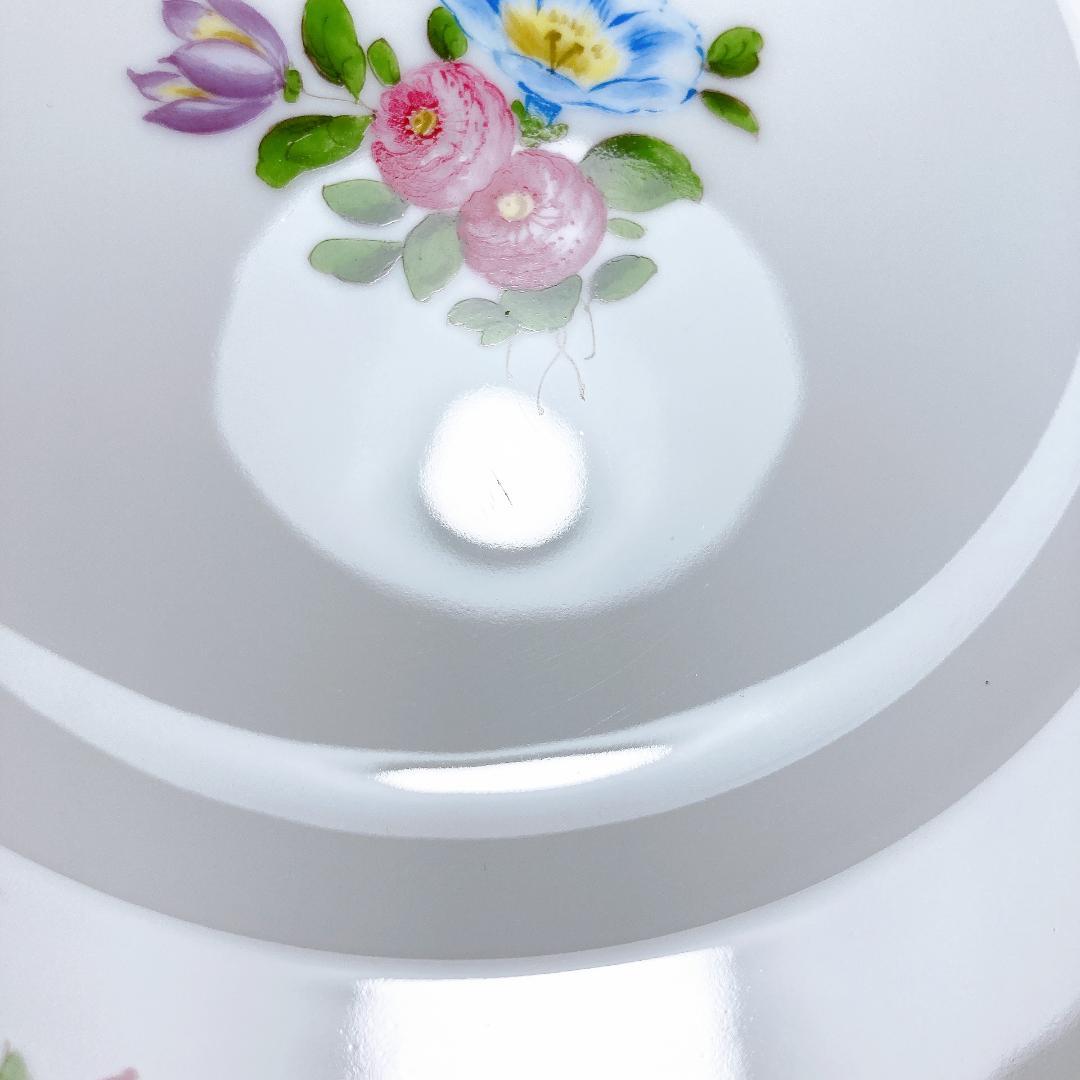 アウガルテン シンプルブーケ プレート 19.5cm 2枚　|3024|