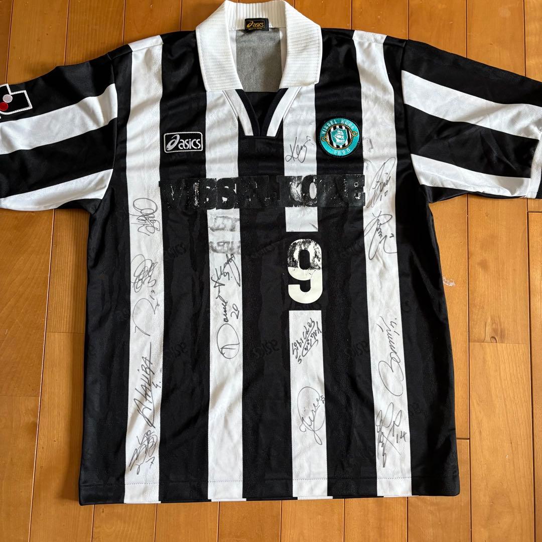 超激レア！2002年ヴィッセル神戸9番城彰二選手ユニホーム14選手直筆